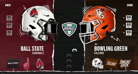 S3 Ep11 Bowling Green vs Ball State: Defense shows out! 10 Sacks!!!!