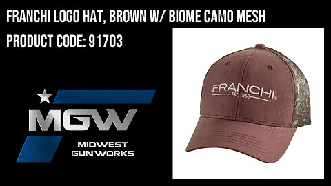 Franchi Logo Hat, Brown w/ Biome Camo Mesh - 91703