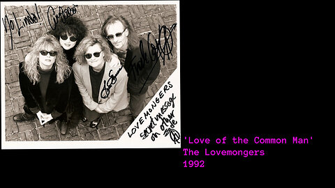 1992 - The Lovemongers 'Love of the Common Man' (Todd Rundgren Cover)