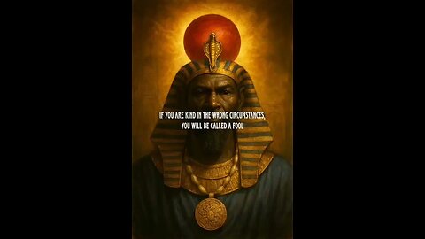 if you are kind in the wrong circumstance. you will be called a fool