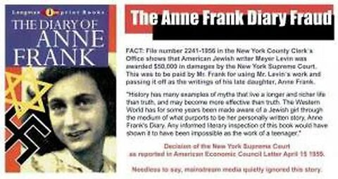 Antisemite a made-up word. - Anne Frank did NOT write a book.