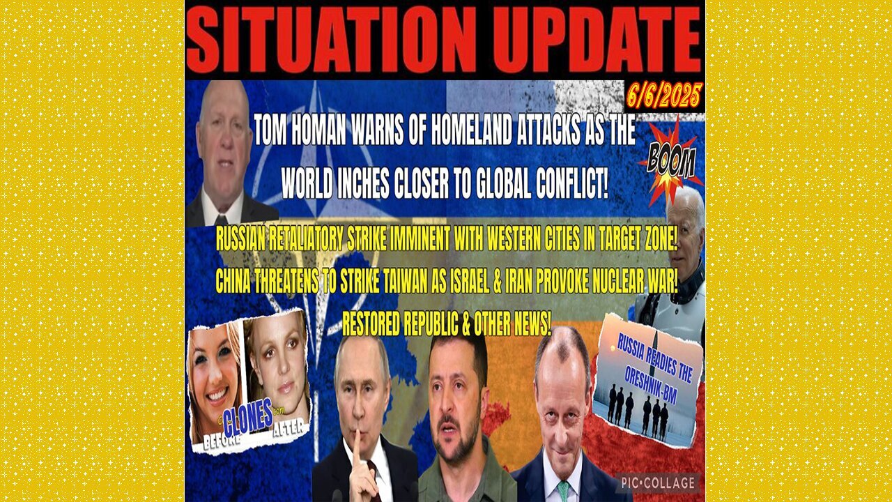 SITUATION UPDATE 6/6/25 - Russian Retaliatory Strike Imminent With Western Cities In Target Zone