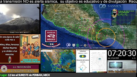SISMO Magnitud 5.2 Loc. 79 km al SUROESTE de TONALA, CHIS 10/07/25 07:19:23 #noameritoalerta