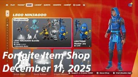 Fortnite Item Shop|December 11, 2025(*New* LEGO NINJAGO Bundle & More)