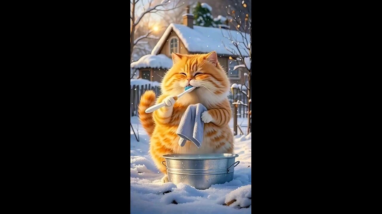 Funny cat 🐈 😻
