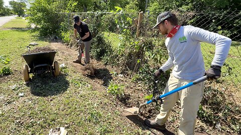 We Dug for HOURS and Removed over 4,000 POUNDS OF DIRT