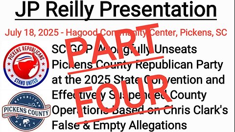 SC GOP Unseats Pickens, Part 4