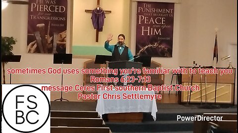 sometimes God uses something you're familiar with to teach you Romans 6:23-7:13 message