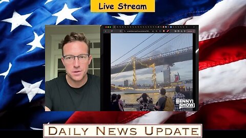 x351b: Benny Johnson - Mexican Navy Ship SMASHES into Brooklyn Bridge! CHAOS as New Yorkers Flee in Terror, Attack?