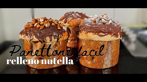 Panettone (RELLENO NUTELLA y mas)/ Pan dulce de navidad.