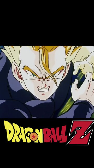Gohan tries to stop Buu from hatching.