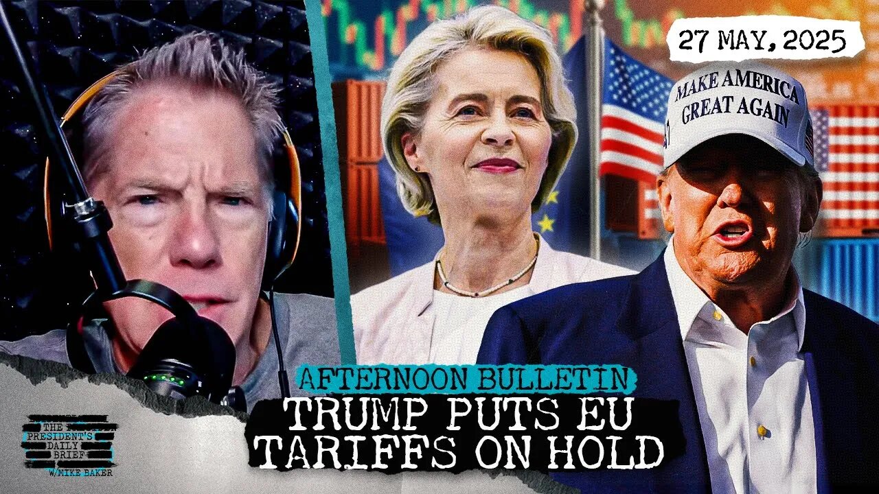 Trump Puts EU Tariffs On Hold & Eyes Sanctions On Putin