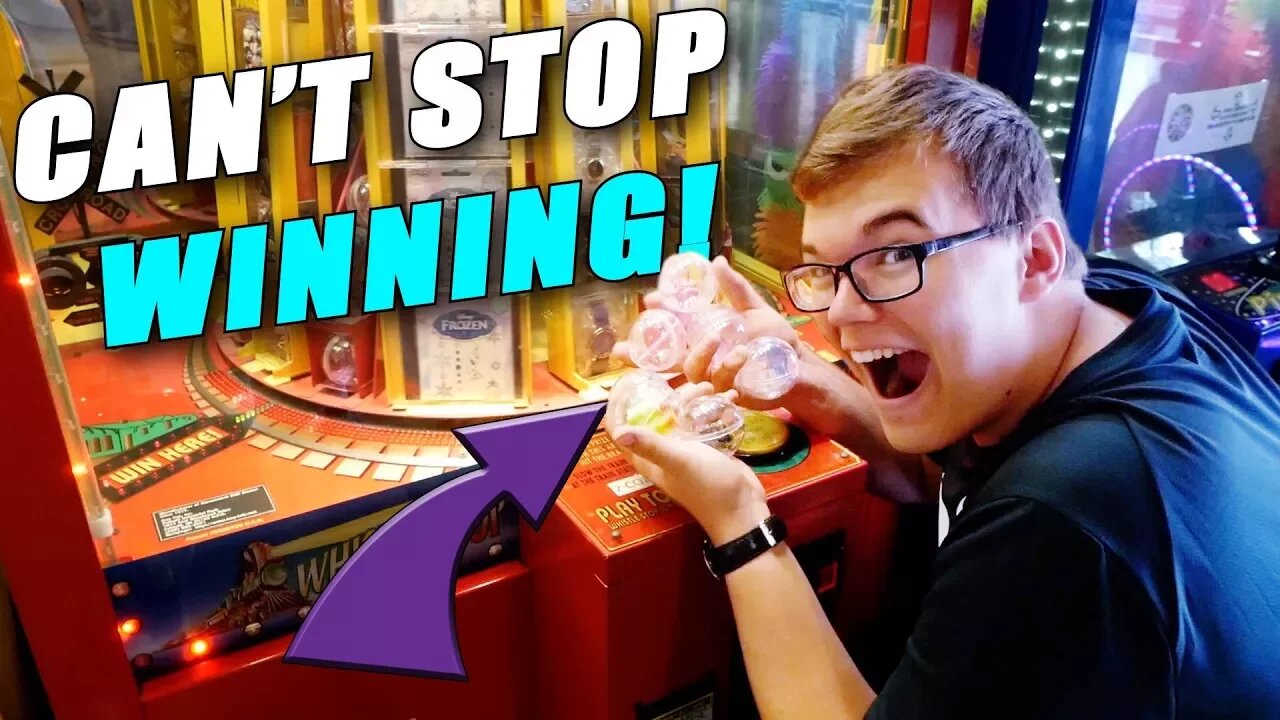 CAN'T STOP WINNING PRIZES FROM THIS ARCADE GAME!