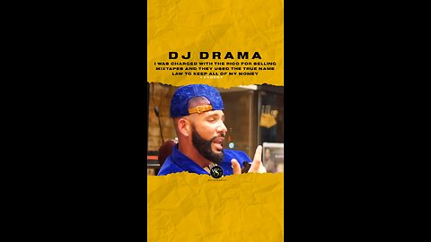 @djdrama I was charged with the rico for selling mixtapes