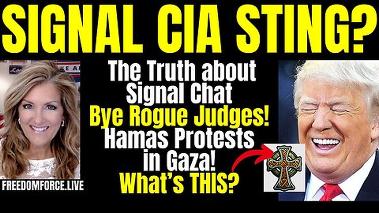 Trump on Fire! Signal Sting? Gazans Protest Hamas!
