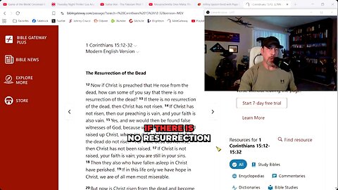 Paul: Without The Resurrection, Live, Eat For Tomorrow We Die!