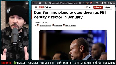Dan Bongino QUITS FBI Suggesting SOMETHING DARK Is Happening