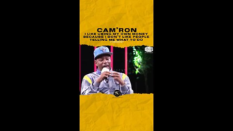 @mr_camron I like using my own money because I don’t like people telling me what to do.