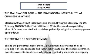 WAR REPORT - MAY 30 2025 - THE MOVE NOBODY NOTICED BUT THAT CHANGED EVERYTHING