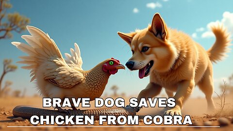 Brave Dog Saves Helpless Chicken from Deadly Cobra