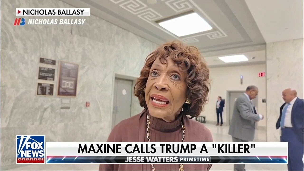 Unhinged Rep Maxine Waters Calls Trump A Killer