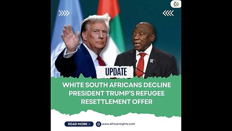 Trump welcome south African White South Africans arrive in U.S. after