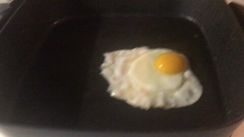 Frying an egg
