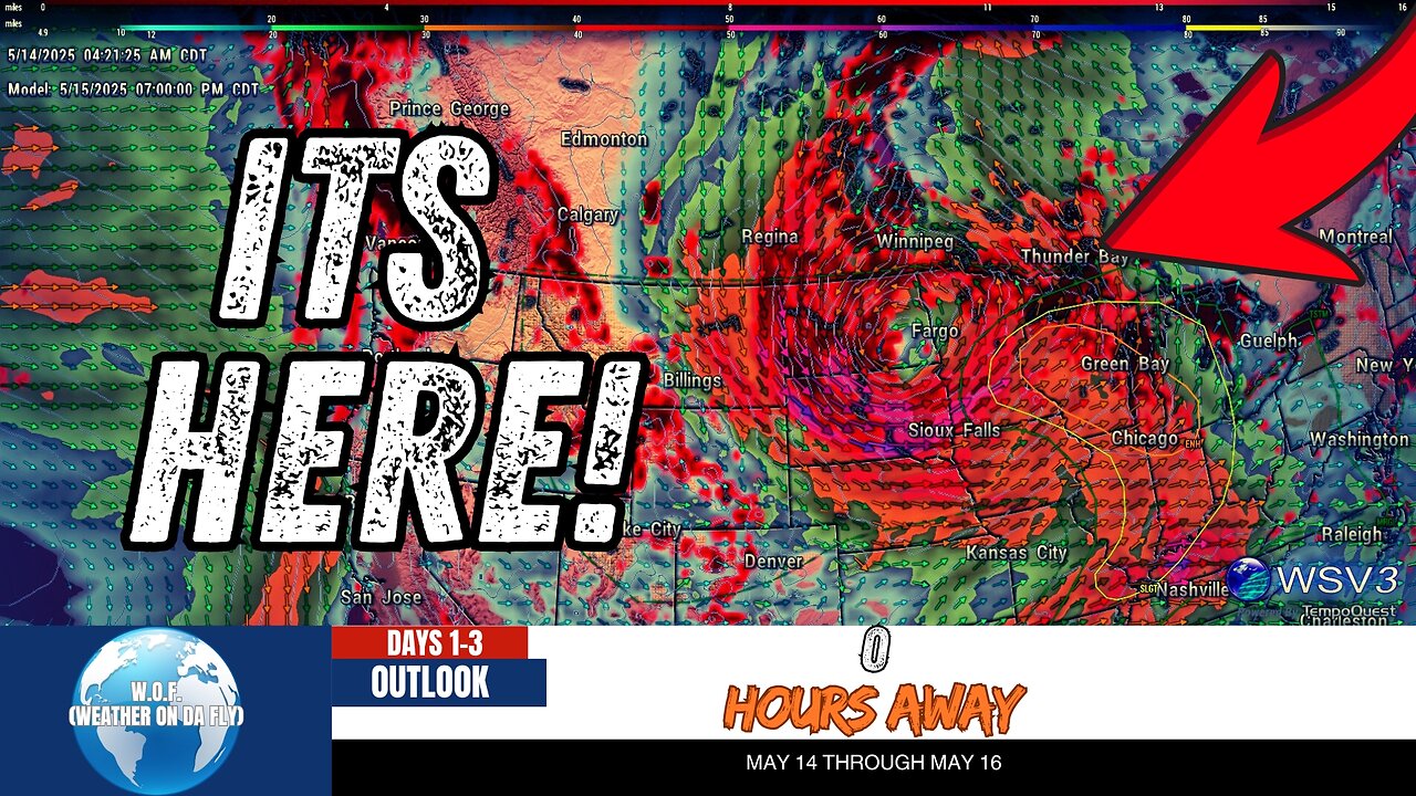 ⚠️ Severe Plains Storms: Hail & Wind Threat Today, May 14!