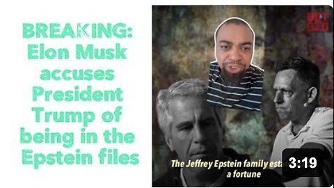 BREAKING: Elon Musk accuses President Trump of being in the Epstein files.