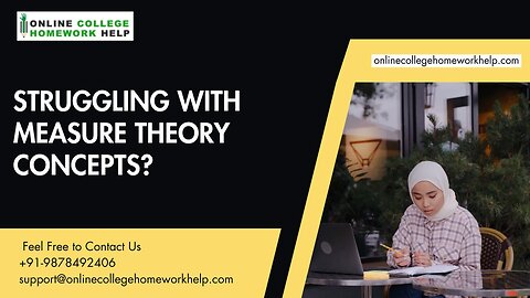 Unlock the secrets of Measure Theory with expert homework and assignment help!