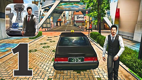 Japan Taxi Simulator: Driving - Gameplay Walkthrough Part 1 - Taxi Job (iOS, Android)