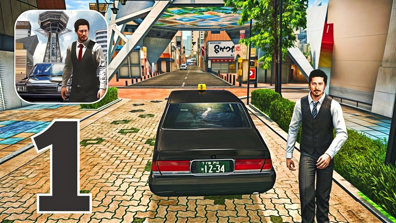 Japan Taxi Simulator: Driving - Gameplay Walkthrough Part 1 - Taxi Job (iOS, Android)