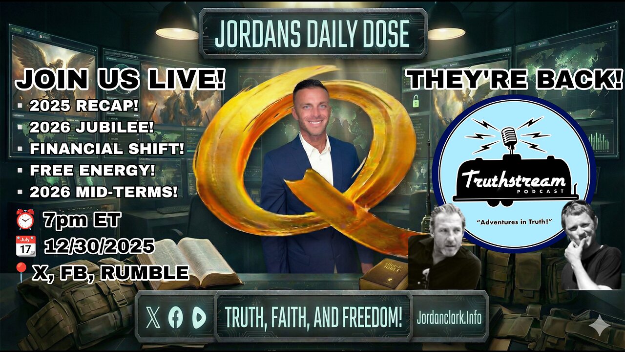 Jordan Clark: Jubilee, Financial Shift, Free Energy, Films, Quantum Financial, Silver, Gold, XRP, XLM, XDC #533