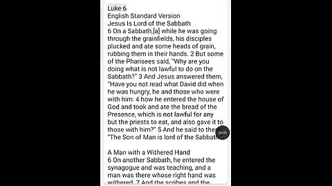 Luke Chapter 6 ESV