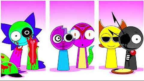 Sprunki OC Mroona and Wyrum Retake and Mili and GF Retake Phase 2 VS Phase 3 VS Phase 4 #squidgame