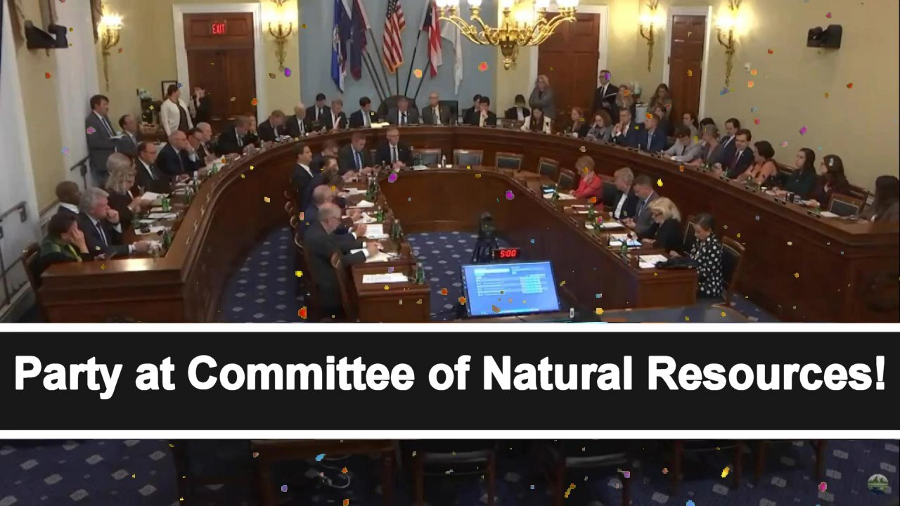 Party breaks out at Committee on Natural Resources! * Sept. 19, 2025