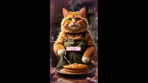 " I don't like cooking " $GTOM CAT MEME KITTY ON TELEGRAM