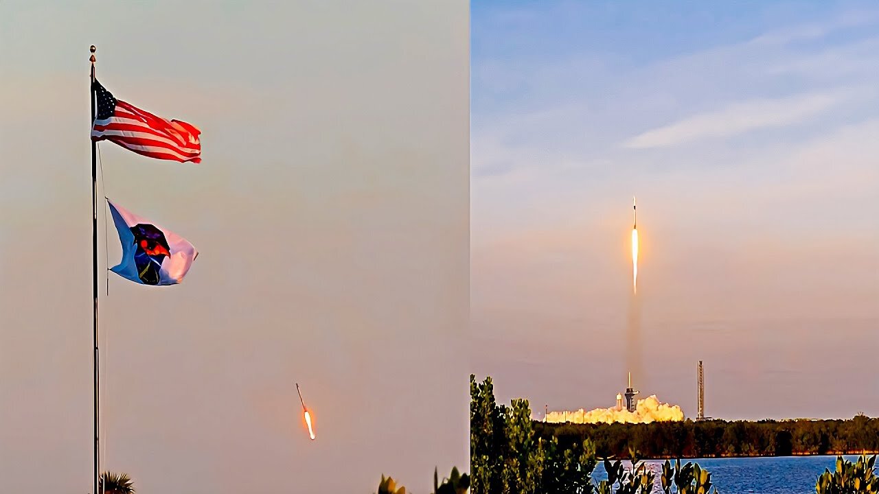Falcon 9 BLASTS OFF to Space Station with Crew Dragon's!
