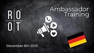 Social Media Growth & Root Updates | Botschafter-Schulung | 8. Dezember 2025 | German