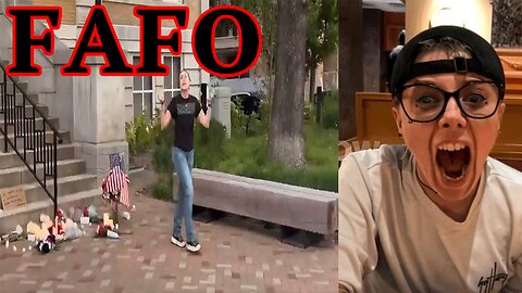White Leftist SCUMBAG FINDS OUT after VANDALIZING Charlie Kirk Memorial! FAFO!