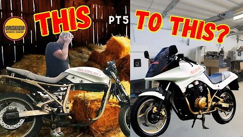 31 yrs forgotten Suzuki Katana Will it start? pt5 barn find