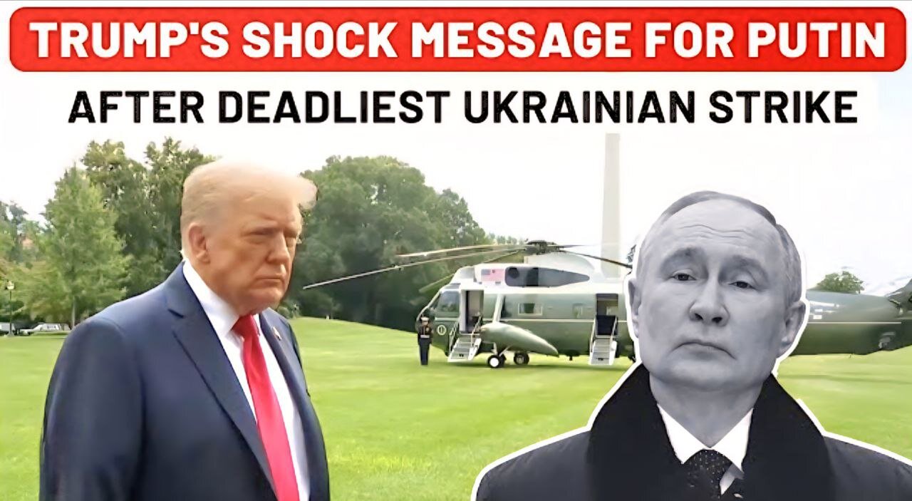 Trump's Stunning Message For Russia After Largest Air Attack Sets Fire To Ukrainian Cabinet Building