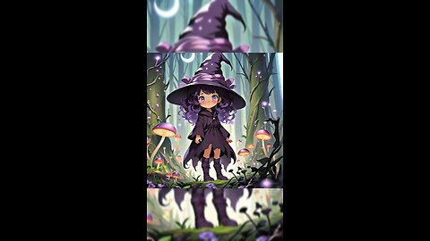 Luna Witch Girl With Magic Hat