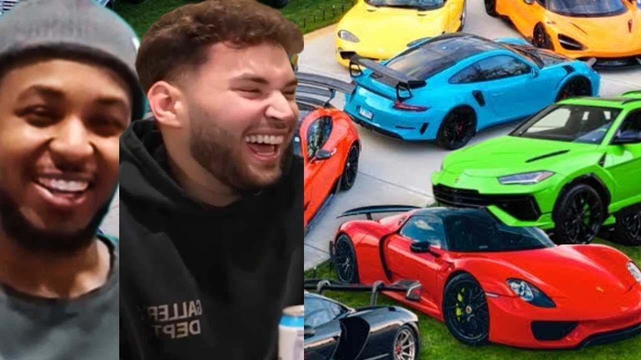 Adin Ross Shows DDG His $20,000,000 Car Collection!