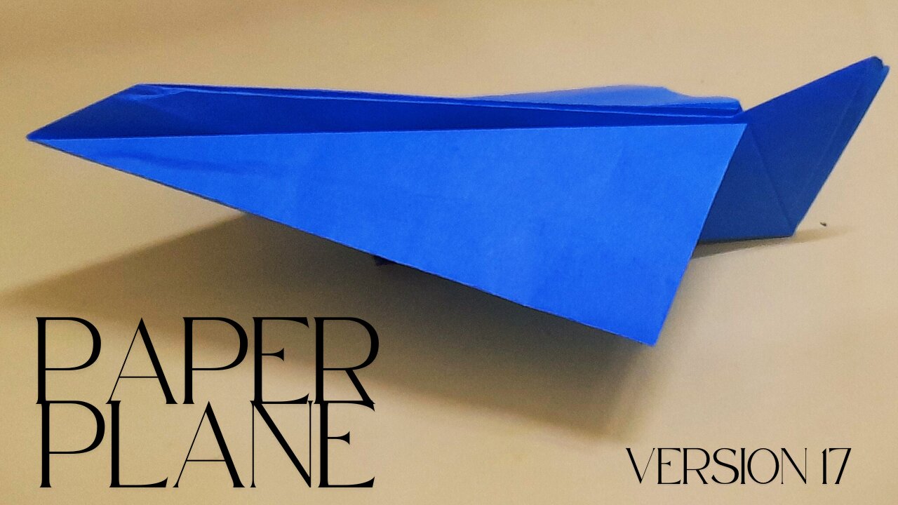 Paper Plane Variation 17 | Unique & High-Flying Origami Design