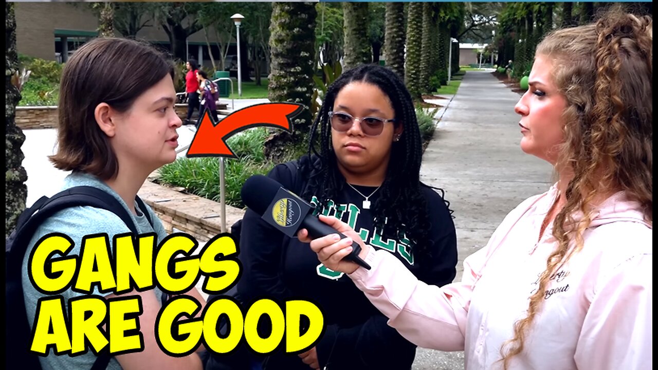 College Democrats Say Gangs Are GOOD! 🤣