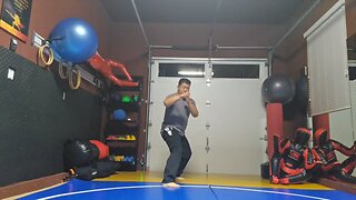 WTD Front Kick to Oblique Kick sequential