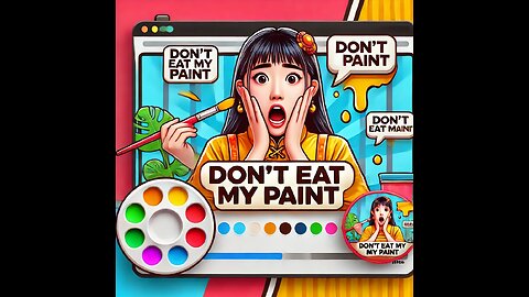 Don't eat my paint😬😬
