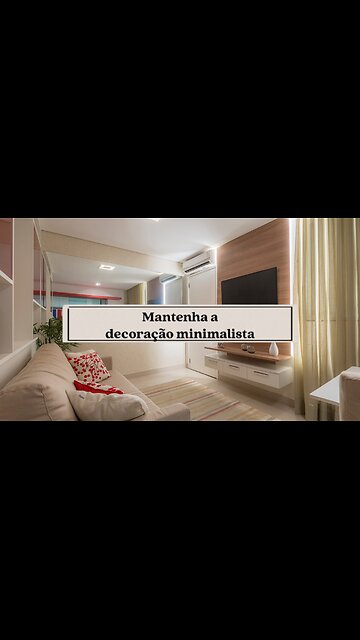 Como o Minimalismo Pode Ampliar sua Sala Pequena #shorts #sala #minimalismo