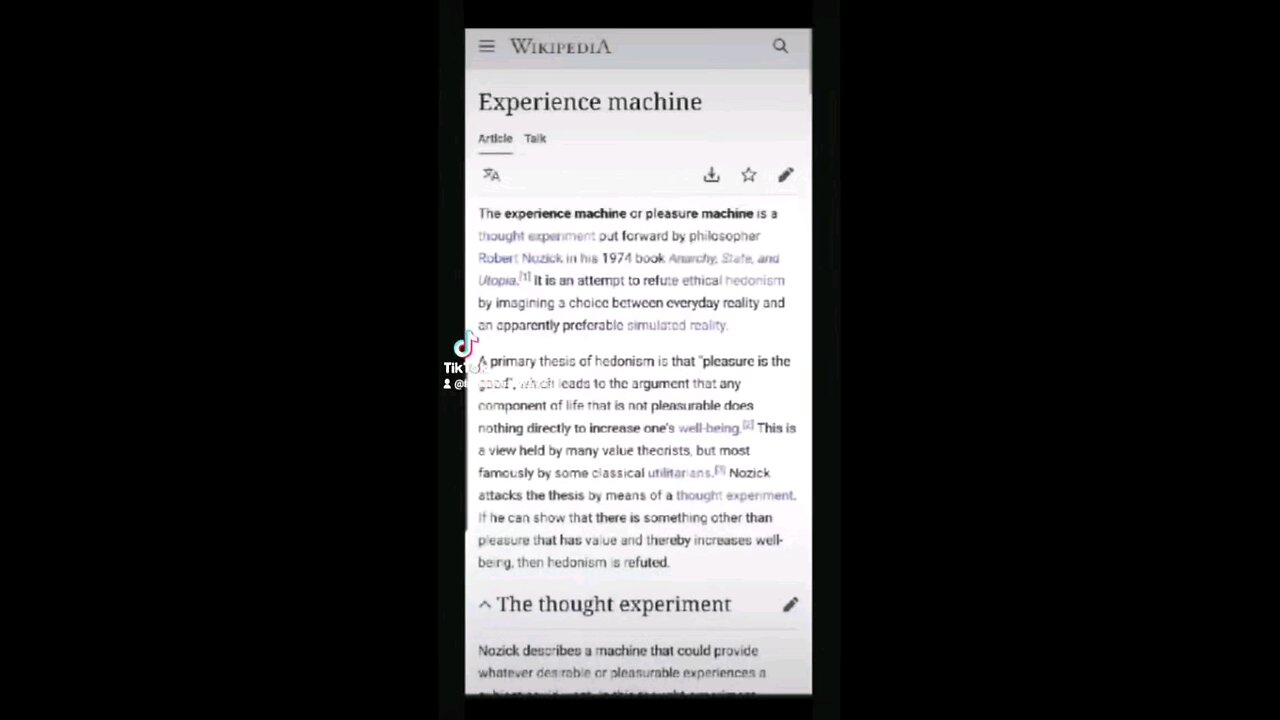 Experience Machine